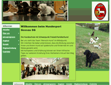 Tablet Screenshot of hundesportgossau.ch